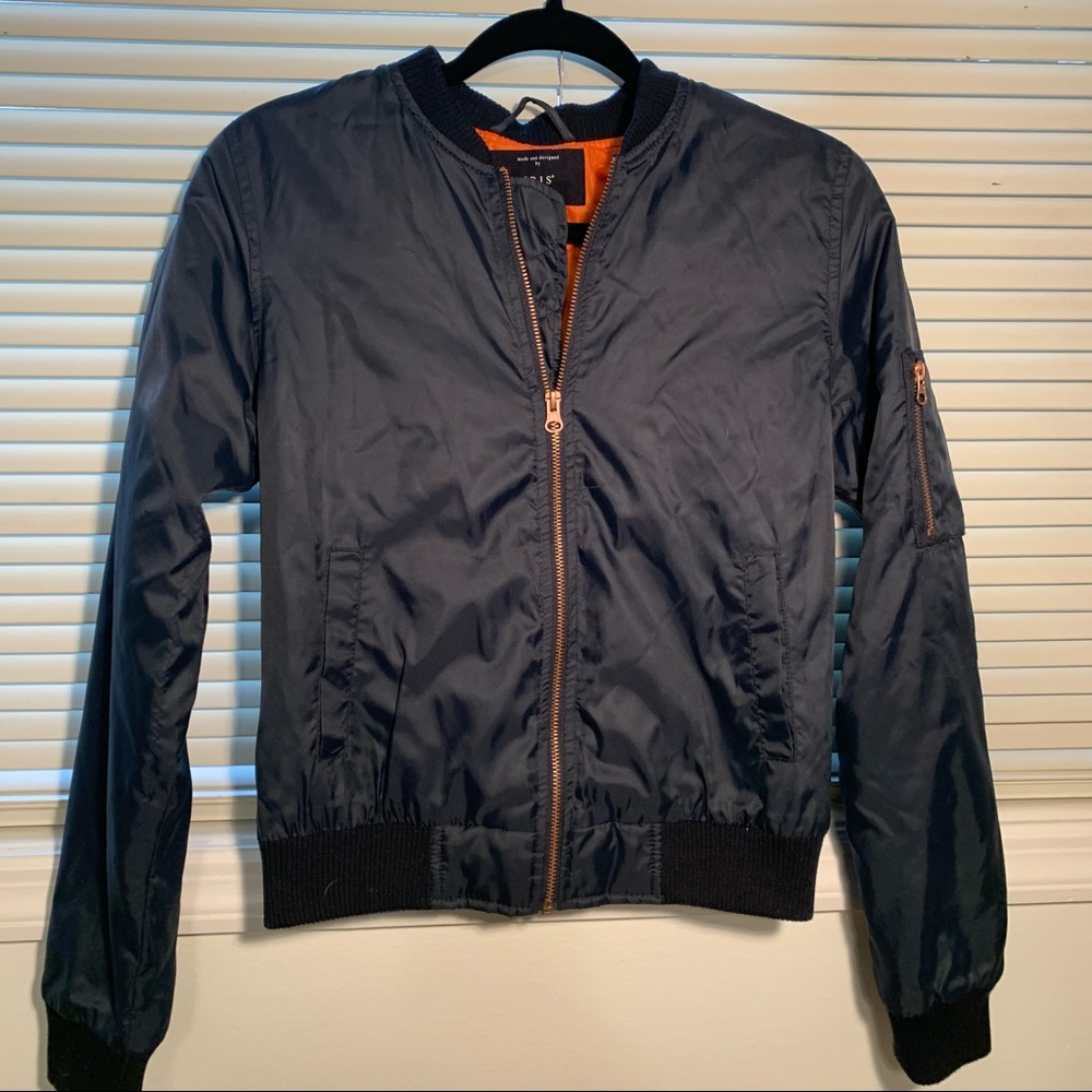 Iris Black Bomber Jacket
